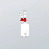 Kit sdoppiatore tubi aria-fumi Ø 80/80 mm per scaldabagni Rinnai