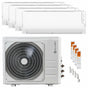 Condizionatore Clivet Cristallo 2 quadri split 9000+9000+12000+12000 BTU inverter A++ wifi unità esterna 10.5 kW