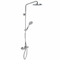 Colonna doccia Fima Carlo Frattini Serie Wellness con miscelatore termostatico esterno, doccia e soffione in ABS