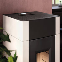 Stufa a pellet CADEL Cristal 9 ad aria 8,5 kW - WiFi BIANCO