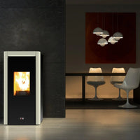 Stufa a pellet Cola Grace 10 kW ad aria WiFi bordeaux Cola