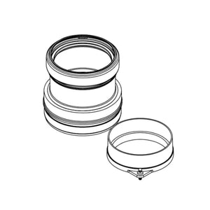 Kit sdoppiato fisso scarico fumi tubi aria/fumi 80/80 mm sdoppiatore per caldaie a condensazione Beretta Beretta