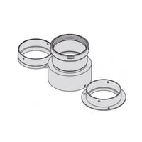 Kit scarico fumi sdoppiato Beretta da Ø60/100 a Ø80/80 - Per scaldabagno Idrabagno LX 17 Beretta