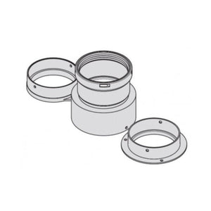 Kit scarico fumi sdoppiato Beretta da Ø60/100 a Ø80/80 - Per scaldabagno Idrabagno LX 17 Beretta