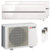 Condizionatore Mitsubishi Electric Kirigamine Style MSZ-LN dual split 9000+9000 BTU inverter A++ wifi esterna 4,2 kW bianco