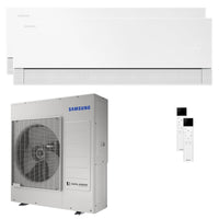 Condizionatore Samsung WindFree Première dual split 24000+24000 BTU inverter A++ wifi unità esterna 10 kW Essential White
