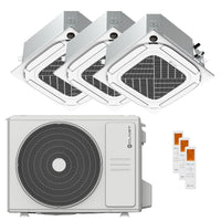 Condizionatore Clivet Cassetta Compatta 4 vie IBA1-Y trial split 9000+9000+9000 BTU inverter A++ wifi unità esterna 6.2 kW