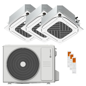 Condizionatore Clivet Cassetta Compatta 4 vie IBA1-Y trial split 9000+12000+12000 BTU inverter A++