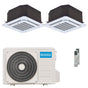 Condizionatore Olimpia Splendid Nexya S6 E Cassette dual split 9000+9000 BTU inverter A++  unità esterna 5.3 kW