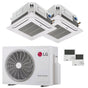 Condizionatore LG Cassetta 4 vie LG dual split 12000+12000 BTU inverter A+++  unità esterna 5.3 kW
