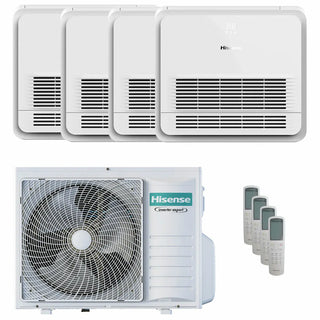 Condizionatore Hisense Console AKT quadri split 9000+9000+9000+9000 BTU inverter A++  unità esterna 8 kW  2023 Hisense