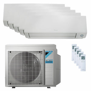 Condizionatore Daikin Perfera All Seasons penta split 7000+9000+9000+12000+18000 BTU inverter A++ wifi unità esterna 7.8 kW
