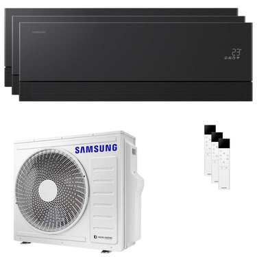 Condizionatore Samsung WindFree Première trial split 12000+12000+12000 BTU inverter A++ wifi unità esterna 6.8 kW Soapstone Charcoal