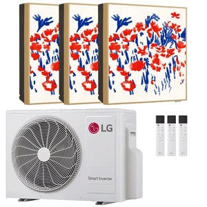 Condizionatore LG ARTCOOL Gallery PHOTO trial split 9000+12000+12000 BTU inverter A+++ wifi unità esterna 6.15 kW