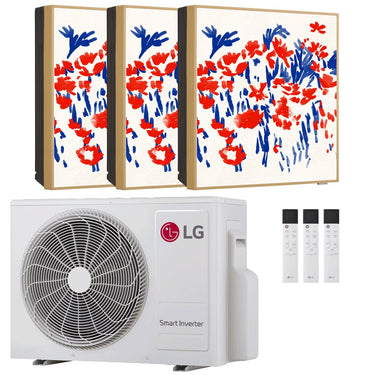Condizionatore LG ARTCOOL Gallery PHOTO trial split 9000+12000+12000 BTU inverter A+++ wifi unità esterna 6.2 kW