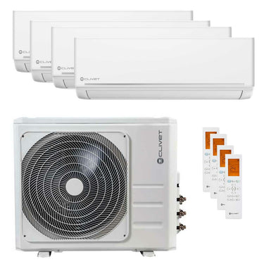 Condizionatore Clivet EZCool quadri split 9000+9000+12000+18000 BTU inverter A++  unità esterna 10.5 kW