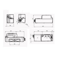 Pompa scarico condensa SFA SANICONDENS BEST FLAT - per caldaie, condizionatori, deumidificatori, unità di refrigerazione