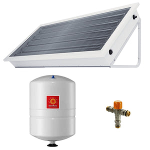 Pannello solare circolazione naturale Pleion Ego 220 bianco 210 litri con accessori installazione