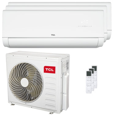 Condizionatore TCL VoxIN P9 trial split 12000+12000+18000 BTU inverter A++ wifi unità esterna 9.4 kW