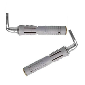 Tasselli fissaggi con ganci filettati per scaldabagno e cassette - coppia Fischer Italia S.r.l.