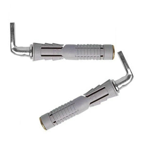 Tasselli fissaggi con ganci filettati per scaldabagno e cassette - coppia Fischer Italia S.r.l.