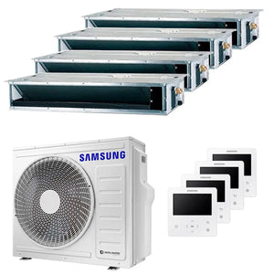 Condizionatore Samsung canalizzabile quadri split 9000+9000+9000+12000 BTU inverter A++ unità esterna 8 kW Samsung