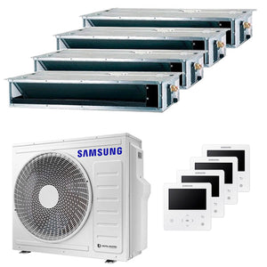 Condizionatore Samsung canalizzabile quadri split 9000+9000+9000+12000 BTU inverter A++ unità estern