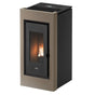 Stufa a pellet CADEL Prince 11 kW light bronze ad aria con wi-fi Cadel