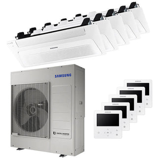 Condizionatore Samsung Cassetta WindFree 1 Via penta split 9000+9000+9000+9000+9000 BTU inverter A++ unità esterna 10,0 kW Samsung