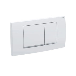 Placca Geberit Twinline 30 bianca per risciacquo a due quantità Geberit
