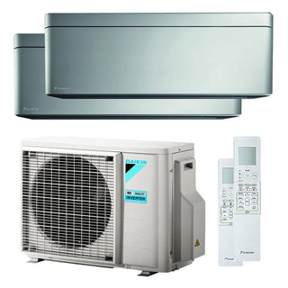 Condizionatore Daikin Stylish dual split 5000+15000 BTU inverter A+++ wifi unità esterna 5,0 kW Daikin