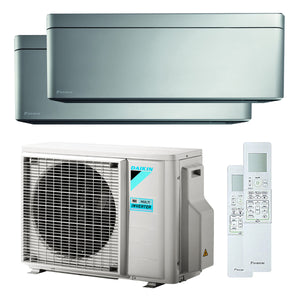 Condizionatore Daikin Stylish dual split 15000+15000 BTU inverter A++ wifi unità esterna 9 kW