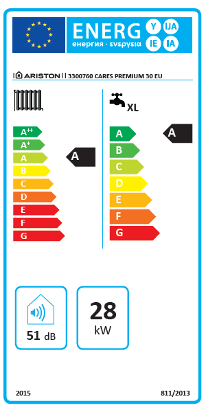 Caldaia Ariston Cares Premium a condensazione camera stagna 30 kW metano