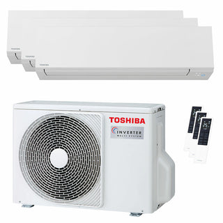 Condizionatore Toshiba SHORAI Edge White trial split 7000+9000+12000 BTU inverter A+++ wifi unità esterna 5.2 kW