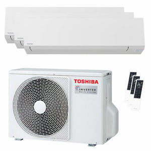 Condizionatore Toshiba SHORAI Edge White trial split 9000+9000+12000 BTU inverter A+++ wifi unità esterna 5.2 kW Toshiba
