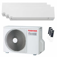 Condizionatore Toshiba SHORAI Edge White trial split 7000+9000+9000 BTU inverter A+++ wifi unità esterna 5.2 kW