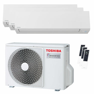 Condizionatore Toshiba SHORAI Edge White trial split 7000+9000+9000 BTU inverter A+++ wifi unità esterna 5.2 kW