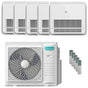 Condizionatore Hisense Console AKT penta split 9000+9000+9000+9000+18000 BTU inverter A++ unità esterna 10 kW
