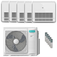 Condizionatore Hisense Console AKT penta split 9000+9000+9000+9000+18000 BTU inverter A++ unità esterna 10 kW