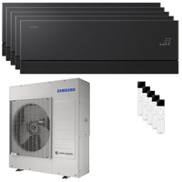 Condizionatore Samsung WindFree Première penta split 7000+7000+9000+9000+12000 BTU inverter A++ wifi unità esterna 10 kW Soapstone Charcoal