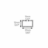 Supporto a pavimento Niccons SUMO LC antivibrante 160x90x450 mm con profilo 21 mm