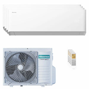 Condizionatore Hisense Uni HB quadri split 9000+9000+9000+12000 BTU inverter A++ wifi unità esterna 8 kW Hisense