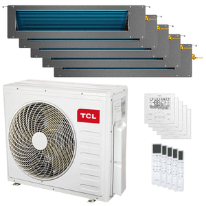 Condizionatore TCL Canalizzabile Serie D penta split 9000+9000+9000+18000+18000 BTU inverter A++ wifi unità esterna 12.2 kW