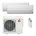 Condizionatore Mitsubishi Electric Serie BT dual split 12000+12000 BTU inverter A++ wifi unità esterna 5.4 kW Mitsubishi Electric