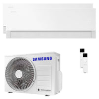 Condizionatore Samsung WindFree Première dual split 7000+18000 BTU inverter A++ wifi unità esterna 5.2 kW Essential White