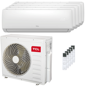 Condizionatore TCL Elite F2 penta split 9000+9000+9000+12000+18000 BTU inverter A++ wifi unità esterna 12.2 kW TCL