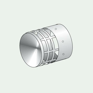 Terminale di scarico o di aspirazione controvento ø 60 mm f (alluminio)