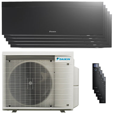 Condizionatore Daikin Emura 3 penta split 7000+7000+7000+9000+9000 BTU inverter A+ wifi unità esterna 7.8 kW Nero