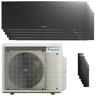 Condizionatore Daikin Emura 3 penta split 7000+7000+7000+9000+9000 BTU inverter A+ wifi unità esterna 7.8 kW Nero Daikin