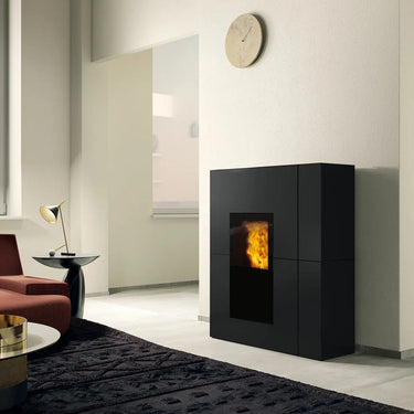 Stufa a pellet Edilkamin Blade2 H 22 Up 22,8 kW Idro WiFi Nero Edilkamin